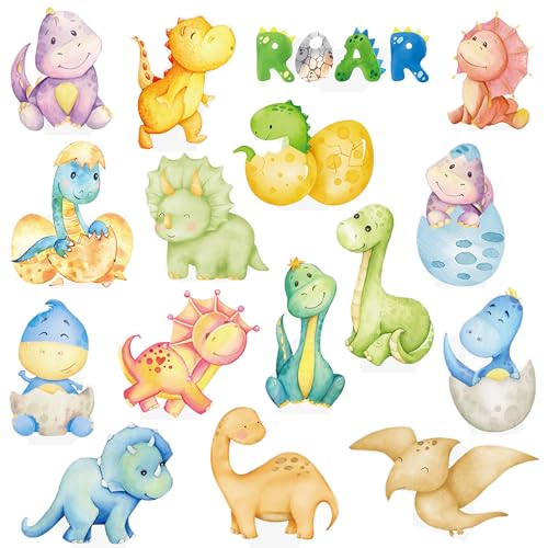 Dinosaur Baby Shower Decorations 48pcs Dinosaur Cupcake Toppers Baby Dinosaur Theme Cupcake Picks for Dino Birthday Party Decoration for Dinosaur Party Dino Roar Theme Baby Showet Supplies