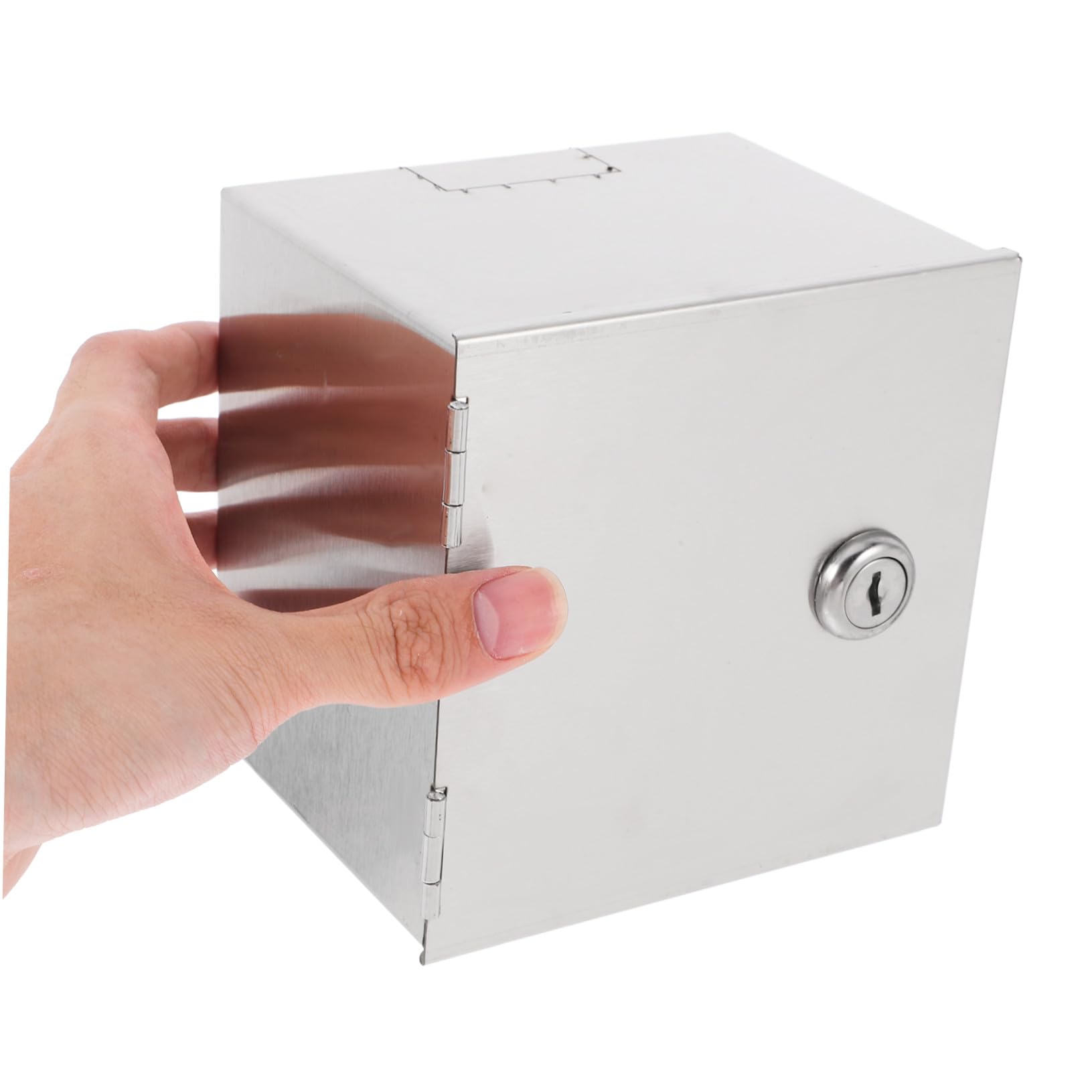 Cubierta De Enchufe Antirrobo De Acero Inoxidable Cerradura y Protección Contra Agua Adecuado Para Enchufes Eléctricos Exteriores Interiores