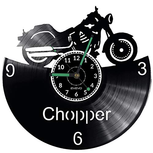 Horloge murale chopper motor vinyle pour remplacer une déco murale vide - 3