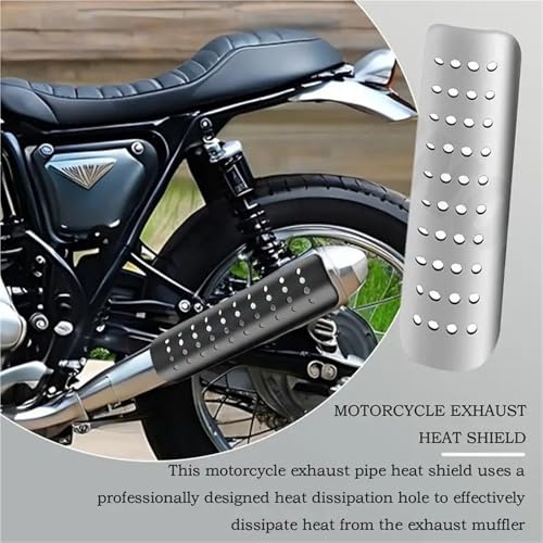 Protección térmica para tubo de escape ideal para viajes largos en moto y rutas urbanas diarias 3