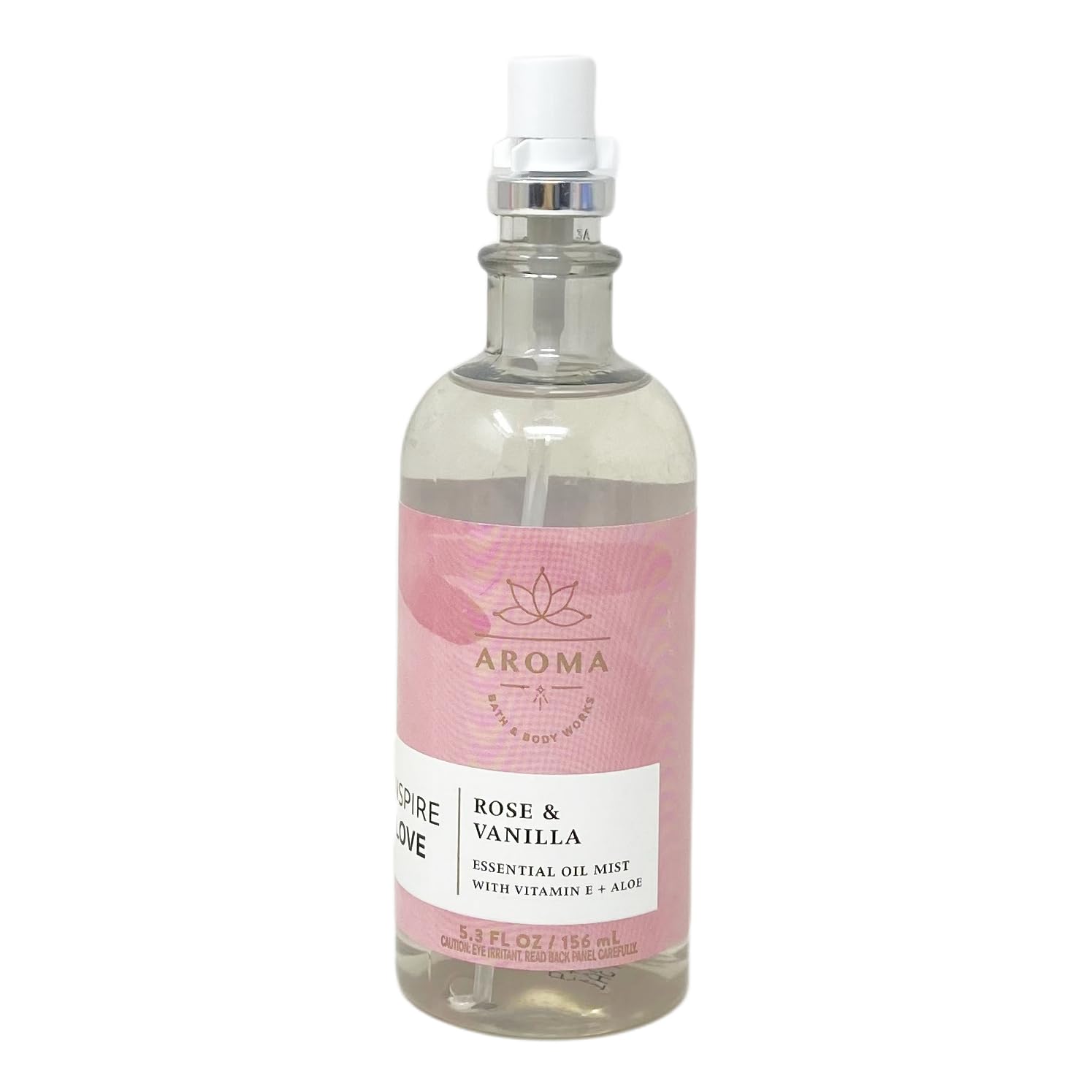 Bath & Body Works Aroma Inspire Love ROSE + VANILLA 3 Pack Essential Oil Mist Set with a Himalayan Salts Springs Bar Soap - Full Size