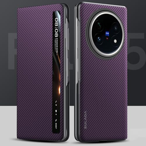 Coque VIVO X Fold 5 fibre aramide fine compatible charge sans fil