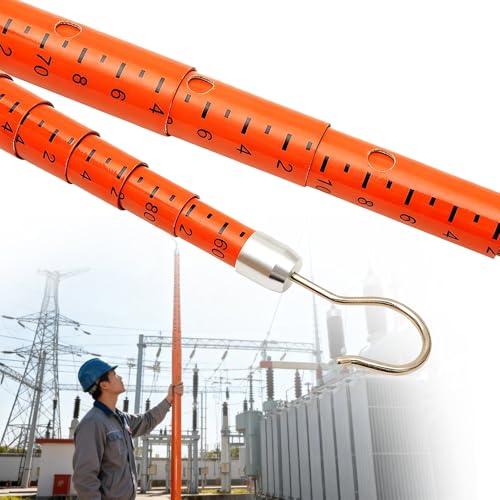 Tige de mesure isolée télescopique en résine époxy haute précision pour chantier