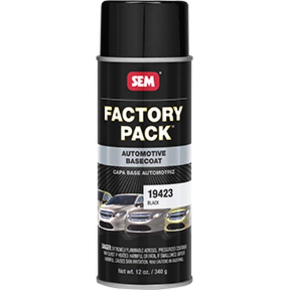 SEM 19423 Black Factory Pack Aerosol 12 oz GM WA8555