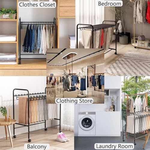 Étagère à pantalons à roulettes pour gagner de la place dans un petit dressing - 5