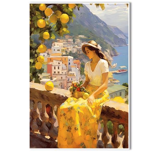 Create Healing Spaces - Amalfi Landscape Decor Art | Lemon