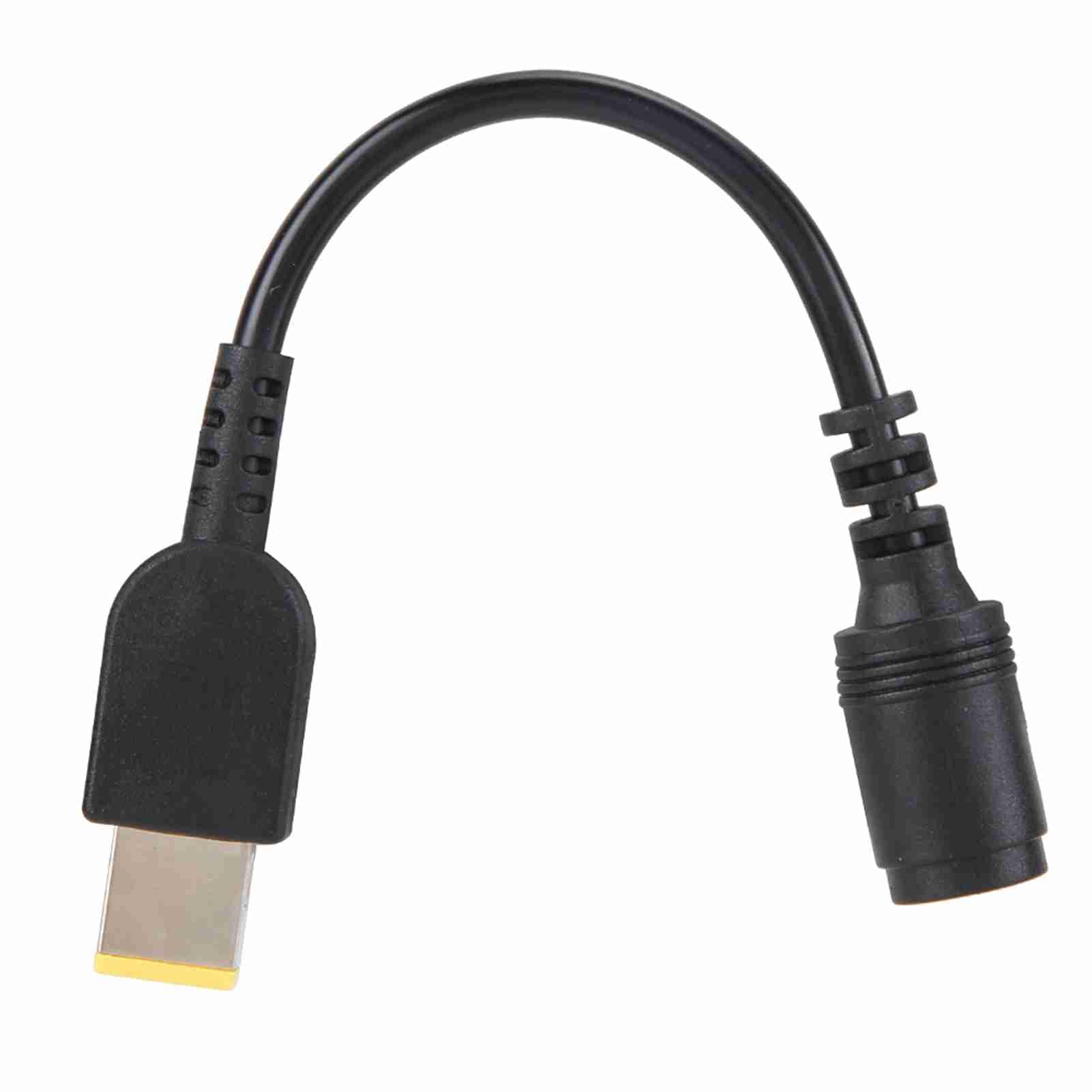 Adattatore Cavo Di Alimentazione ASHATA Per Laptop Lenovo/IBM – Converte Porta Rotonda 7,9x5,5 Mm In Porta Quadrata Con Pin, Cavo A Due Core, IC Integrato