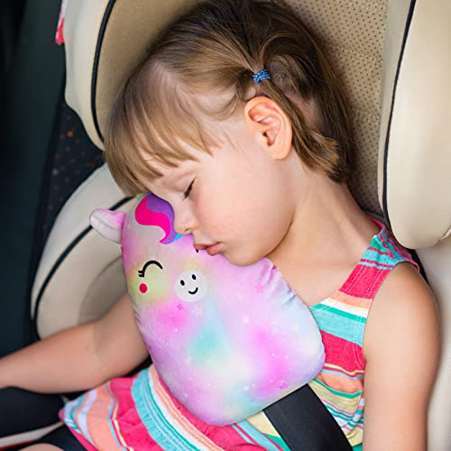 image for FIODAY Car Seat Belt Covers for Kids Unicorn Seat Belt Pillow Soft Sea