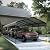PHI VILLA 12'x30'x8.5 'Metal Carport for 2 Cars, Heavy Duty Car Ports for Heavy Snow, Reinforced Frame, Tall Metal Car Ports for Bass Boats, Full-Sized Pickup Trucks, and Tractors