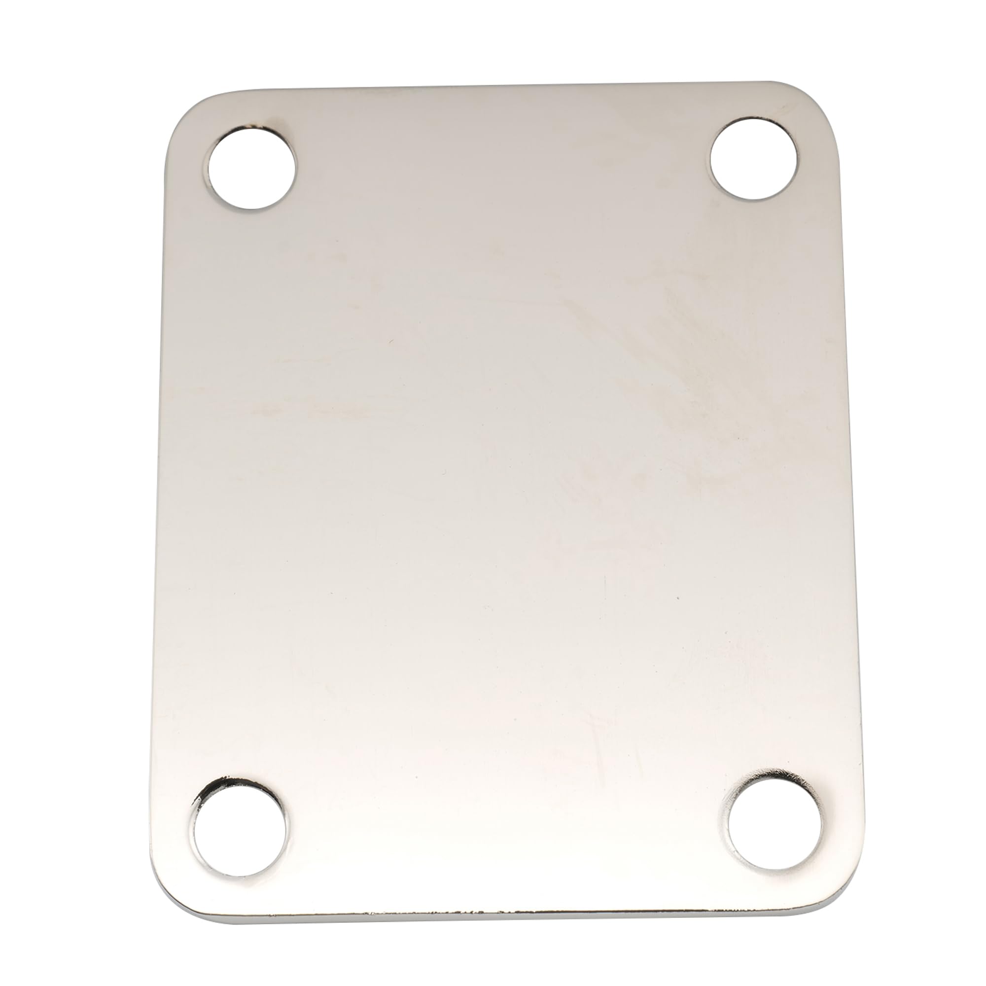 Musiclily Pro 4-Bolt Steel Neck Plate for Stratocaster Telecaster Electric Guitar or Bass, Nickel, Klein - Image 3