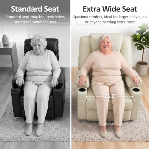 Image of MCombo Power Lift Recliner Chair for Elderly, Heat and Massage R7042