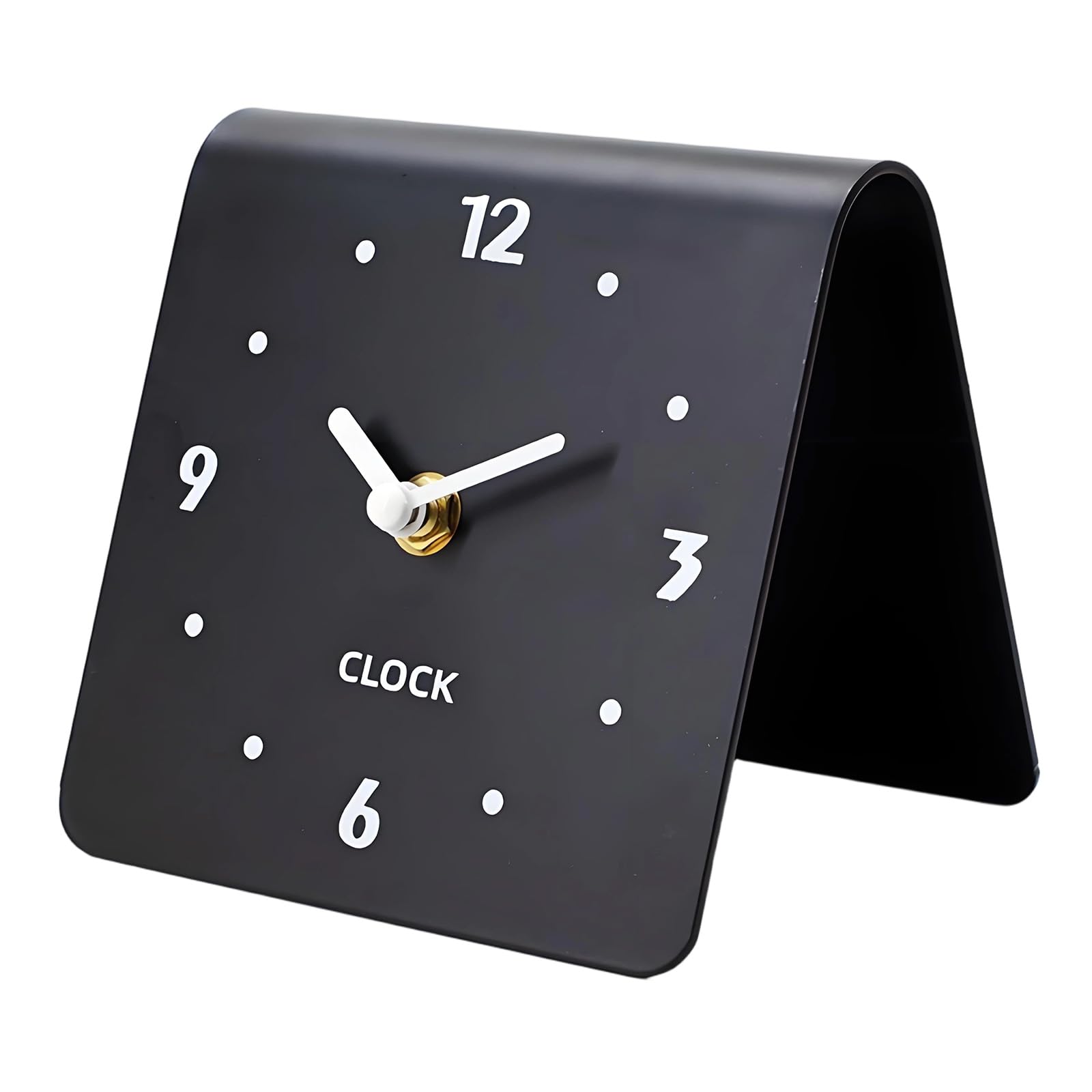 Pyasuye Analog Desk Clock Battery Operated,Slient Table Clocks Decorative Clocks for Living Room Decors,Bedroom,Bedside,Shelf Silents None Ticking Desk