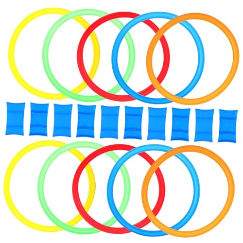 ifundom 1 Set Outdoor Toss Rings Parent Interactive for Ages Durable Pool Rings for Fun Family Games Lightweight Portable Configuration