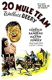 Posterazzi 20 Mule Team Us Right Top:ウォレス・ビーリー・アン・バクスター マージョリー・ランボー(ほうき付き) 1940年映画マスタープリントポスタープリント、(11×17)