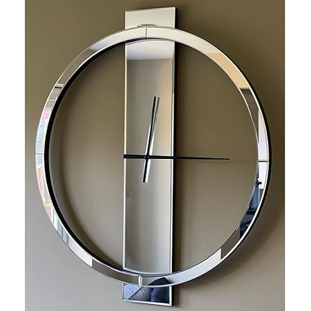 SHYFOY Large Mirror Wall Clock
