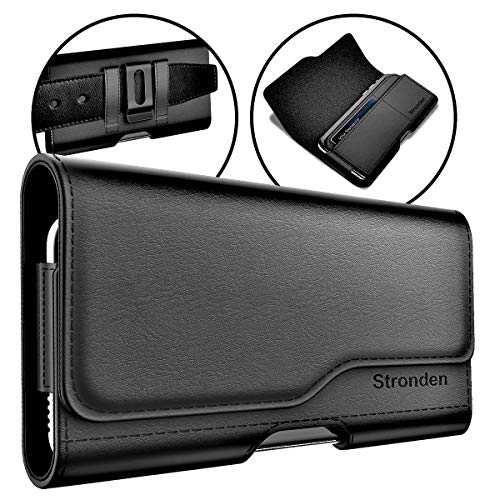 Stronden iPhone 11, iPhone XR Holster - Leather Belt Case with Belt Clip/Loop