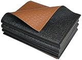 Khataland YoFoMat® - Best Foldable Yoga & Pilates Mat - Dual Color Black & Coffee, Extra Long 72", E