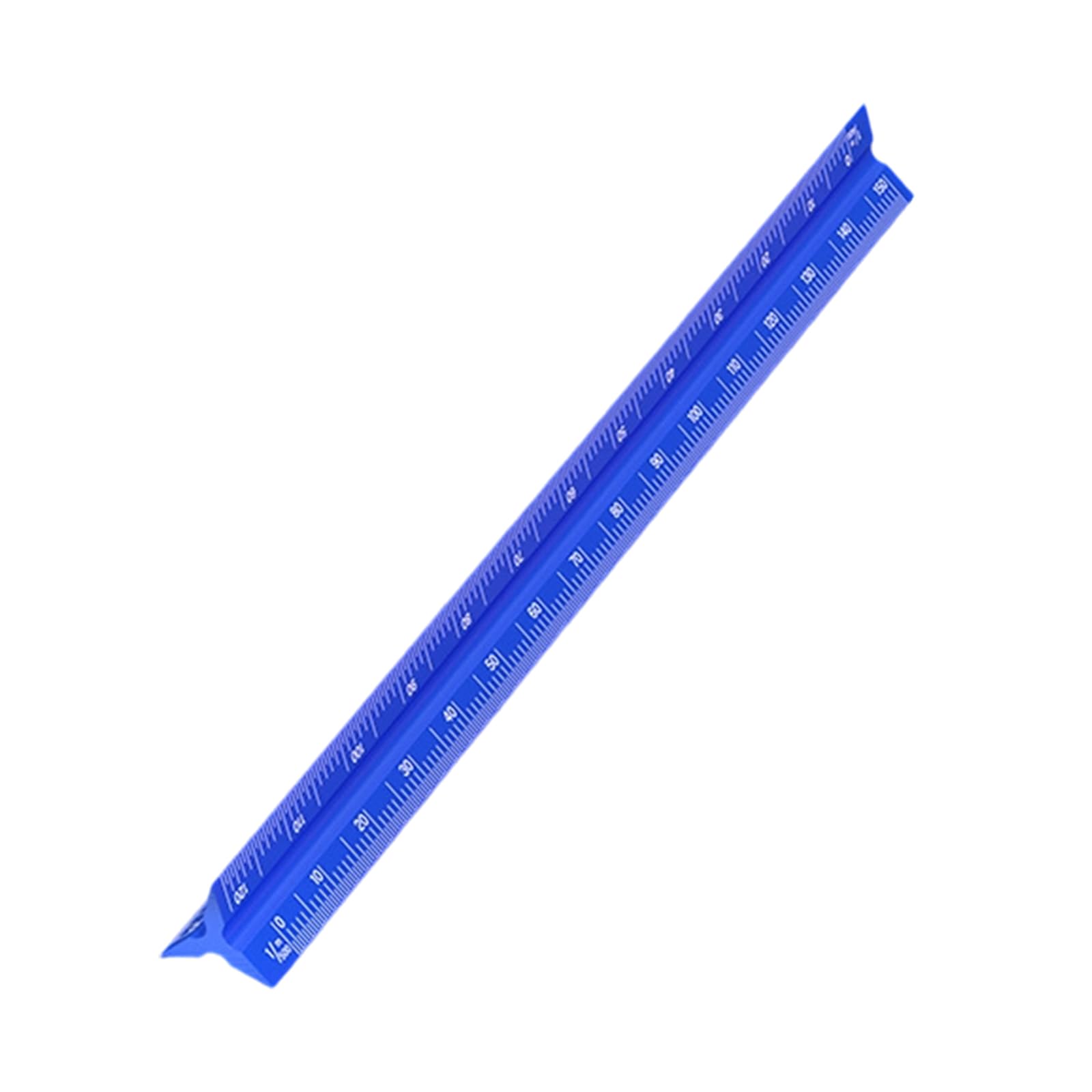 23mm Wide Aluminum Drafting Ruler with Clear Engraved Markings Suitable for Construction and Art Projects Engraved Triangular Scale