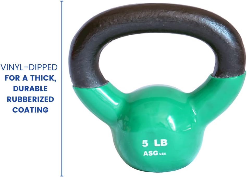 Ader Vinyl Kettlebell Choice of 5,8,10,12,15,18,20,25-50 Lbs
