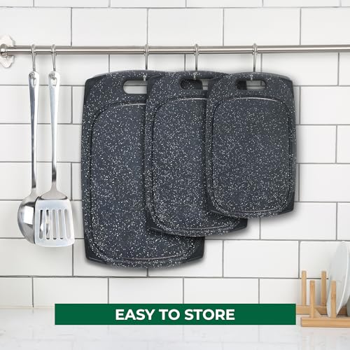 Set de 3 Tablas de Cortar Plásticas Freshware Negra miniatura 7