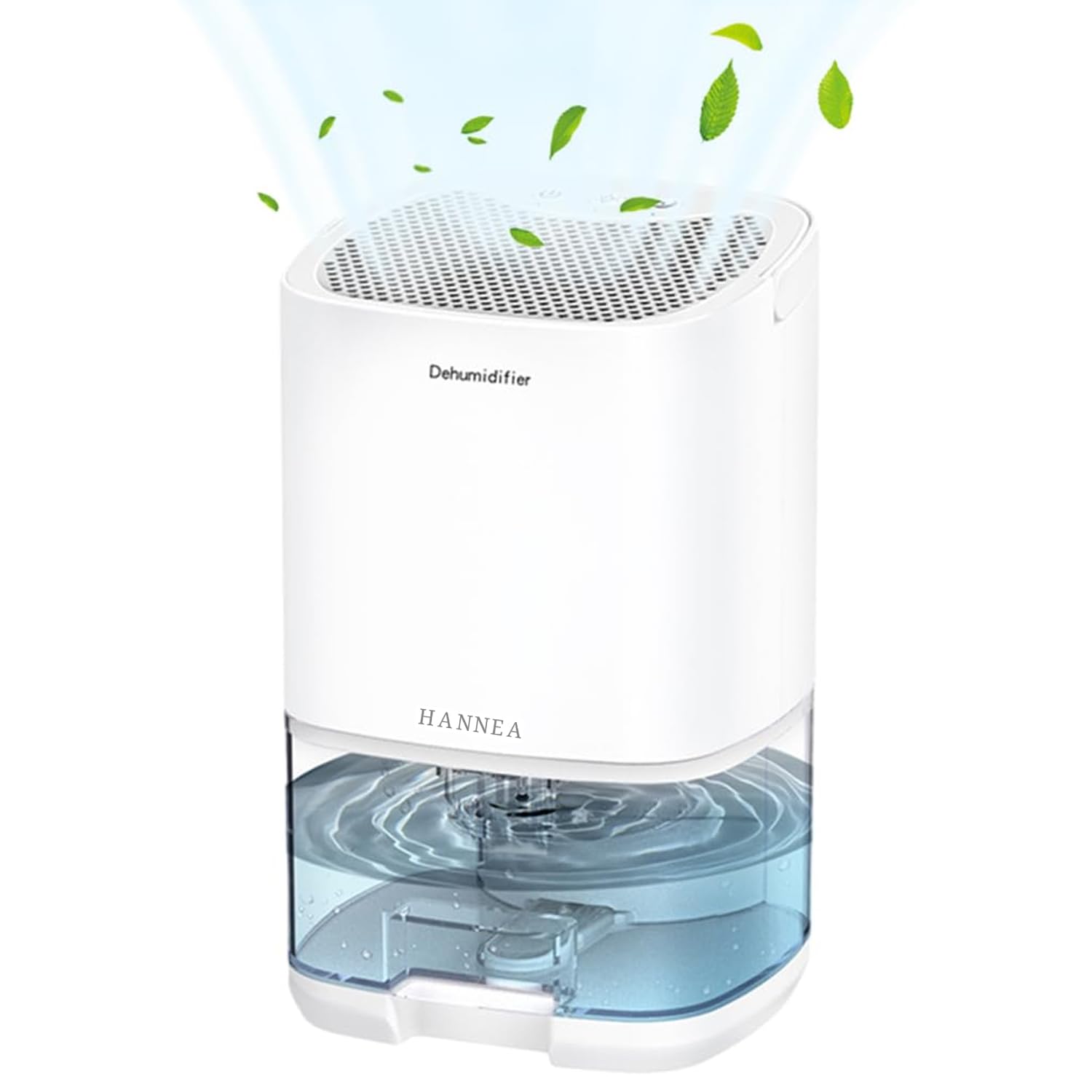 HANNEA® Dehumidifier Daily Dehumidification Capacity Up to 350ML Dehumidifier for Room Moisture for Spaces Between 50-280 ft² Dehumidifier for Wardrobe, Basement, Bedroom Full of Water Auto Shut Off