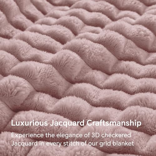 Image of BEDELITE Berry Purple Fleece Throw Blanket for Couch, 50x60 Inches