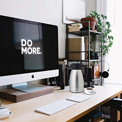 Gint 51Oz Stainless Steel Thermal Coffee Carafe With Lid/Double Walled Vacuum Thermos / 12 Hour Heat Retention (Silver, 1.5L) #TOP7