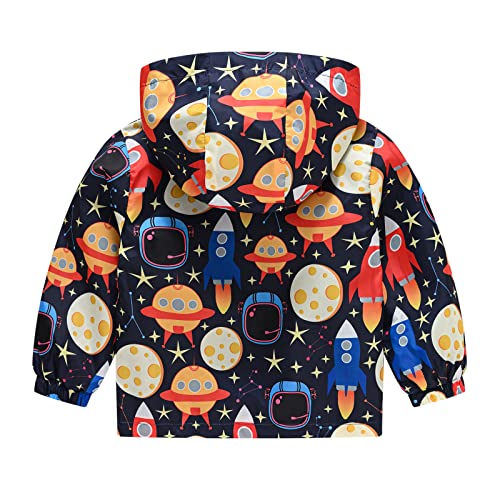 Toddler Boys Girls Casual Jackets Printing Outerwear Zipper Coats Long Sleeve Windproof Childrens Jean Jackets for Girls2