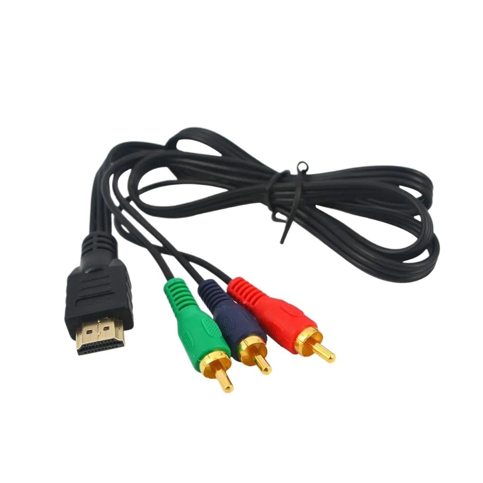 Adaptador De Conversión AV De 1080P HDMI A RCA, Compatible Con Reproductor Multimedia De TV, Cable Conector De Transmisión De Audio Y Vídeo De 1m Y 3 Pies