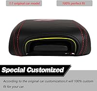 Vista 152 de Funda para reposabrazos de consola central, de piel, antiarañazos, protector de reposabrazos central, accesorios de decoración interior, compatible