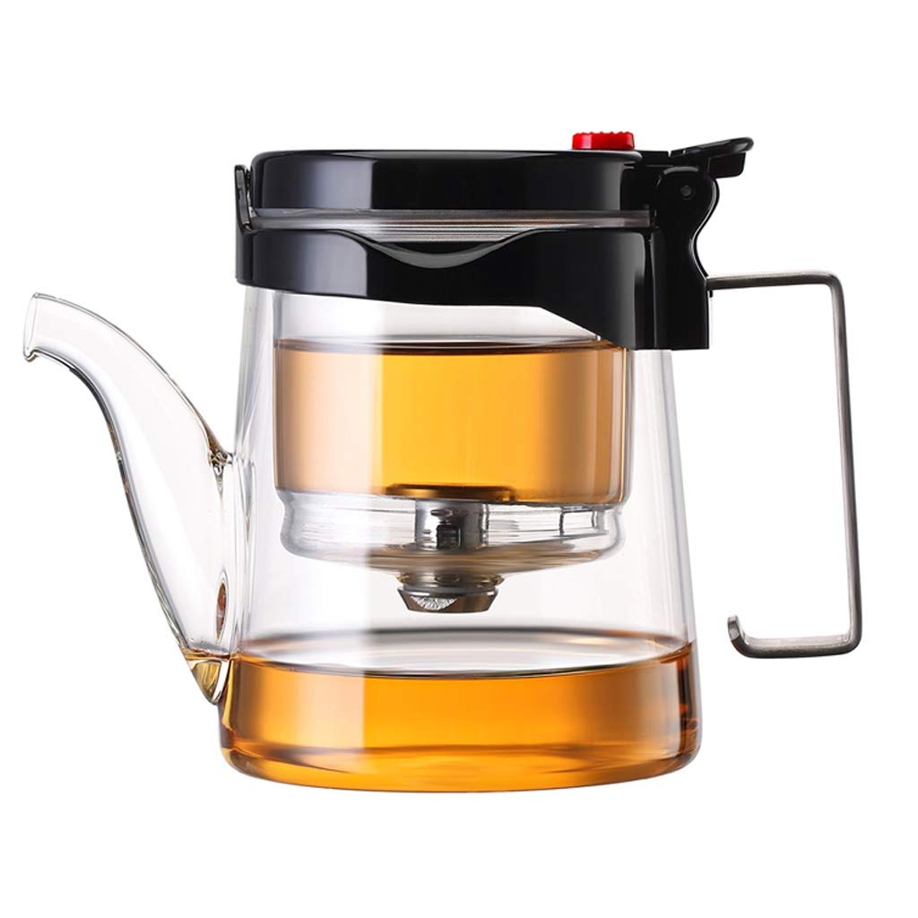 Teapot Teapots High Temperature Resistance Glass Tea Set Heat Resistant Transparent Glass Filtering Teapot Home Use Flower Tea Pot Tea Kettle (Size : 350ML)