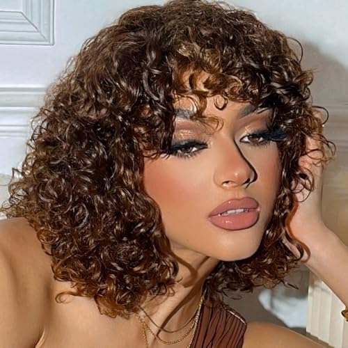 Joedir HAIR Fluffy Wig Human Hair Wigs for Black Women