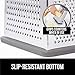 Gorilla Grip Cutting Board Set of 3 and Box Grater, Both in Gray Color, Grater is 4-Sided, Includes Detachable Container, 2 Item Bundle