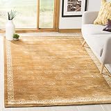 SAFAVIEH Tibetan Collection Area Rug - 8' x 10', Assorted, Hand-Knotted Modern Silk & Wool, Ideal for High Traffic Areas in Living Room, Bedroom (TB335A)