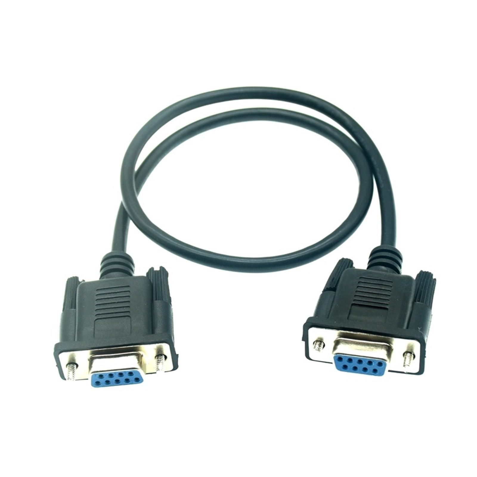 RS232 Cable to RS-232 DB9F to DB9F Female to Female DB9 Connector Serial Null Modem HDPE Insulation Design UL Standard 0.5m 1.5m (Size : 3m, Color : Female to Female)