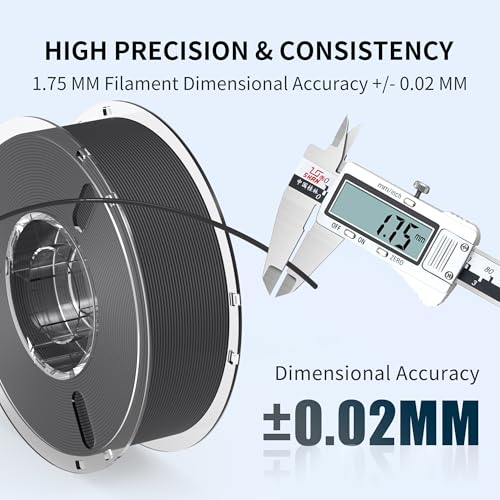 Image of RAMBERY Matte PLA 3D Printer Filament Bundle 4KG, Matte Smooth Finish PLA Filament 1.75mm, Individually Vacuum Packed, 1kg(2.2lb) X4PCS, Black /White /Cement Gray /Cocoa Brown