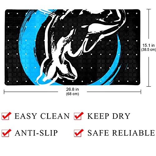 Tapis de bain antidérapant doux pour s'asseoir sans risque de glissade - 5