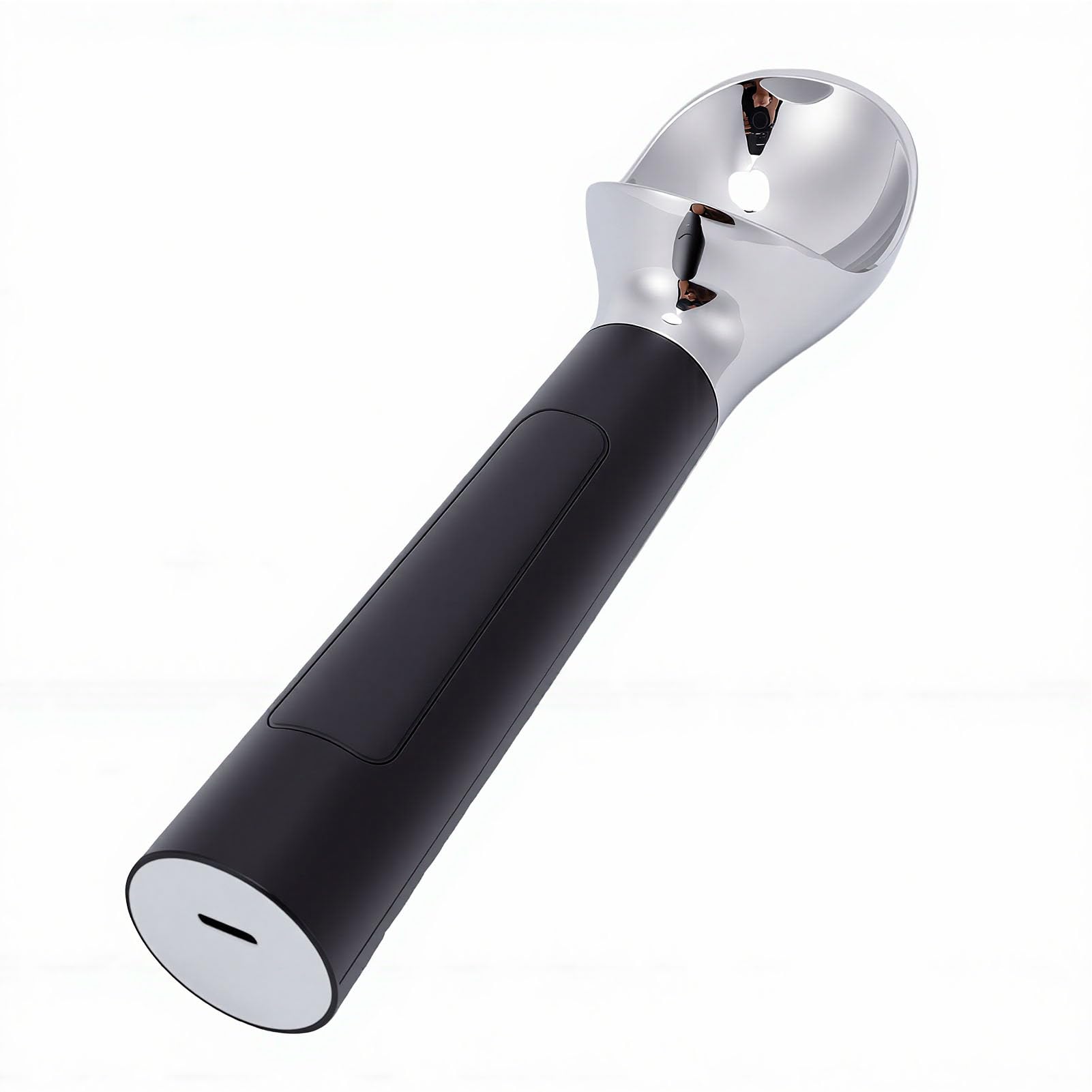Keenso Cuillère à Glace Chauffante, Cuillère à Glace électrique en Acier Inoxydable avec Batterie Rechargeable de 2000 MAh, à Automatique à Chauffage Rapide avec Affichage de la Batterie pour les