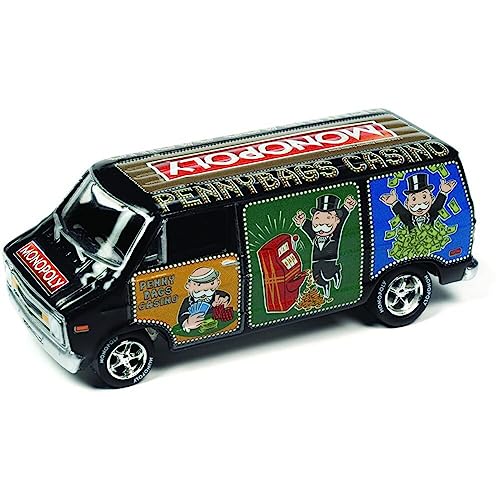 Johnny Lightning 1976 Dodge Van Monopoly a Escala miniatura 2