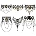 Produktbild Choker Halskette, PTN Schwarz Spitze Choker Mode Halsketten mit Anhänger Choker Anhänger Kette für Frauen Mädchen Party Hochzeit Event Halloween Weihnachten Geschenke 6 Stücke