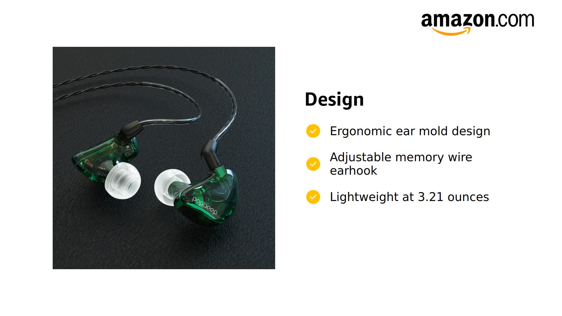 Amazon.com: BASN Bsinger BC100 in Ear Monitor Headphone with Dual