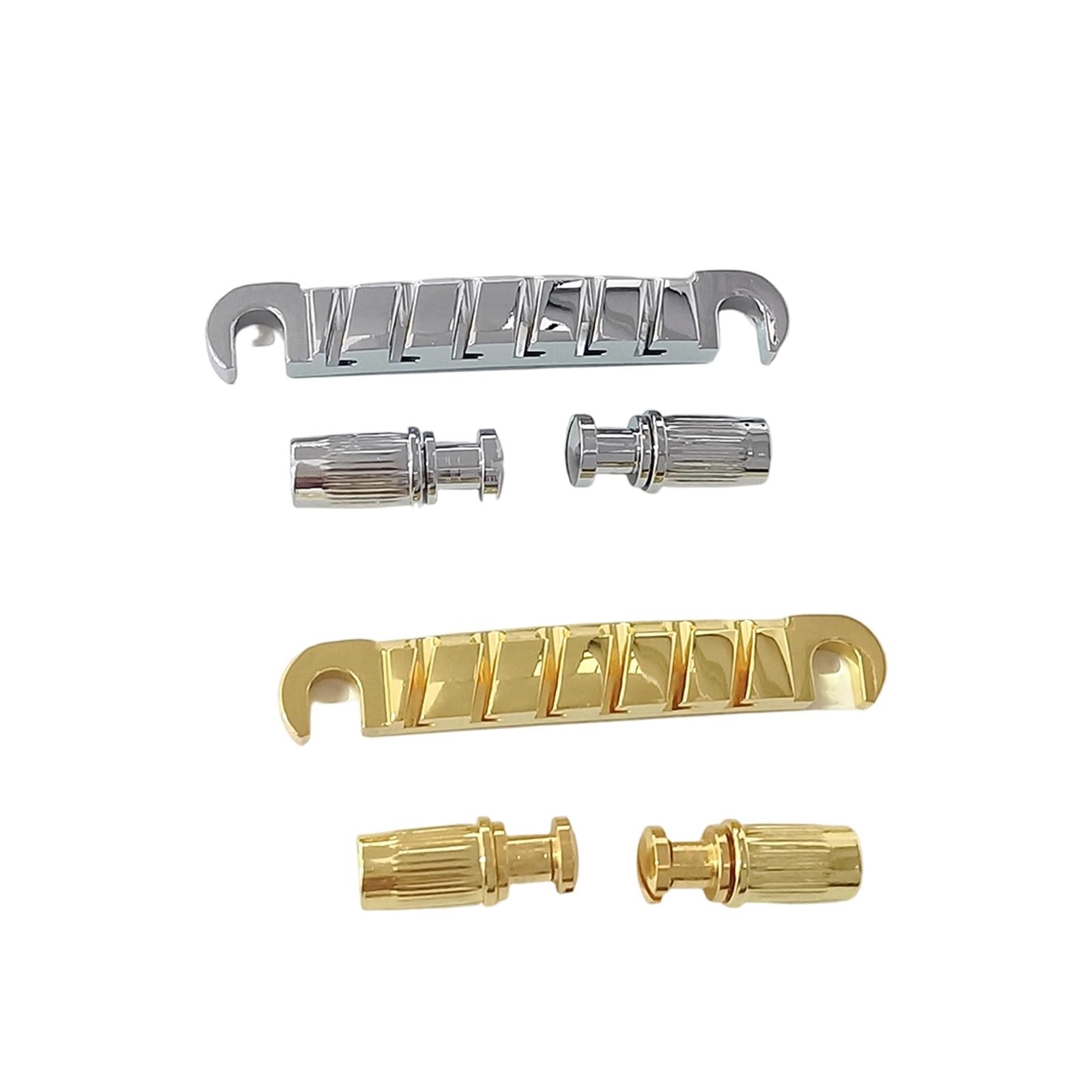 Puente De Jazz Para Guitarra Independiente Con Cuerdas Ajustables Independientes Ajuste De Sarga De Altura De Cuerda De 10.4mm | Puente de guitarra(Silver)