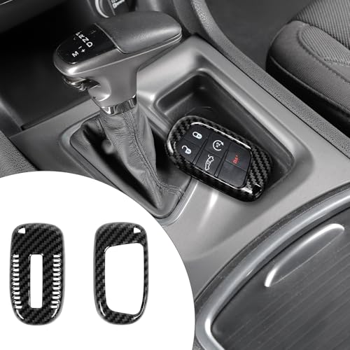 Coque de clé en fibre de carbone étui télécommande Dodge Challenger Charger