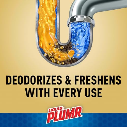 Image of Liquid-Plumr Advanced Action Clog Destroyer Gel, Removes Multiple Types of Clogs including Hair, Deodorizes and Freshens, Safe for All Septic Systems and Pipes, 2 Bottles, 32 fl. oz. Bottle
