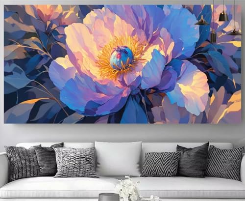 Diamond painting XXL 70x140cm fleurs broderie diamant kit complet adulte