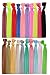 Syleia 20 Hair Ties - Bright and Pastel - Elastic Ponytail Holders No Crease Hand Knotted Fold Over Assorted 20 Pack ...