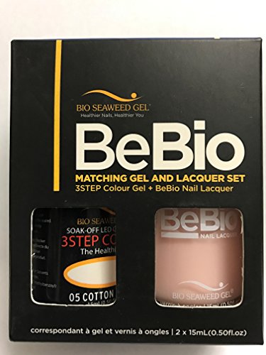 BIO SEAWEED BEBIO matching gel and lacquer set COTTON ANGEL #05