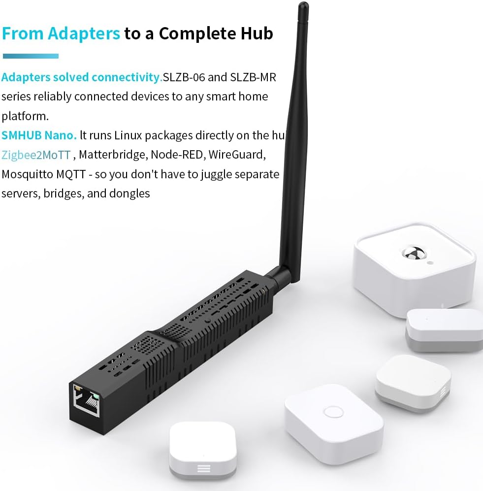 SMLIGHT SMHUB Nano Mg24 - Compact Linux-Based Smart Hub with On-Device Automation