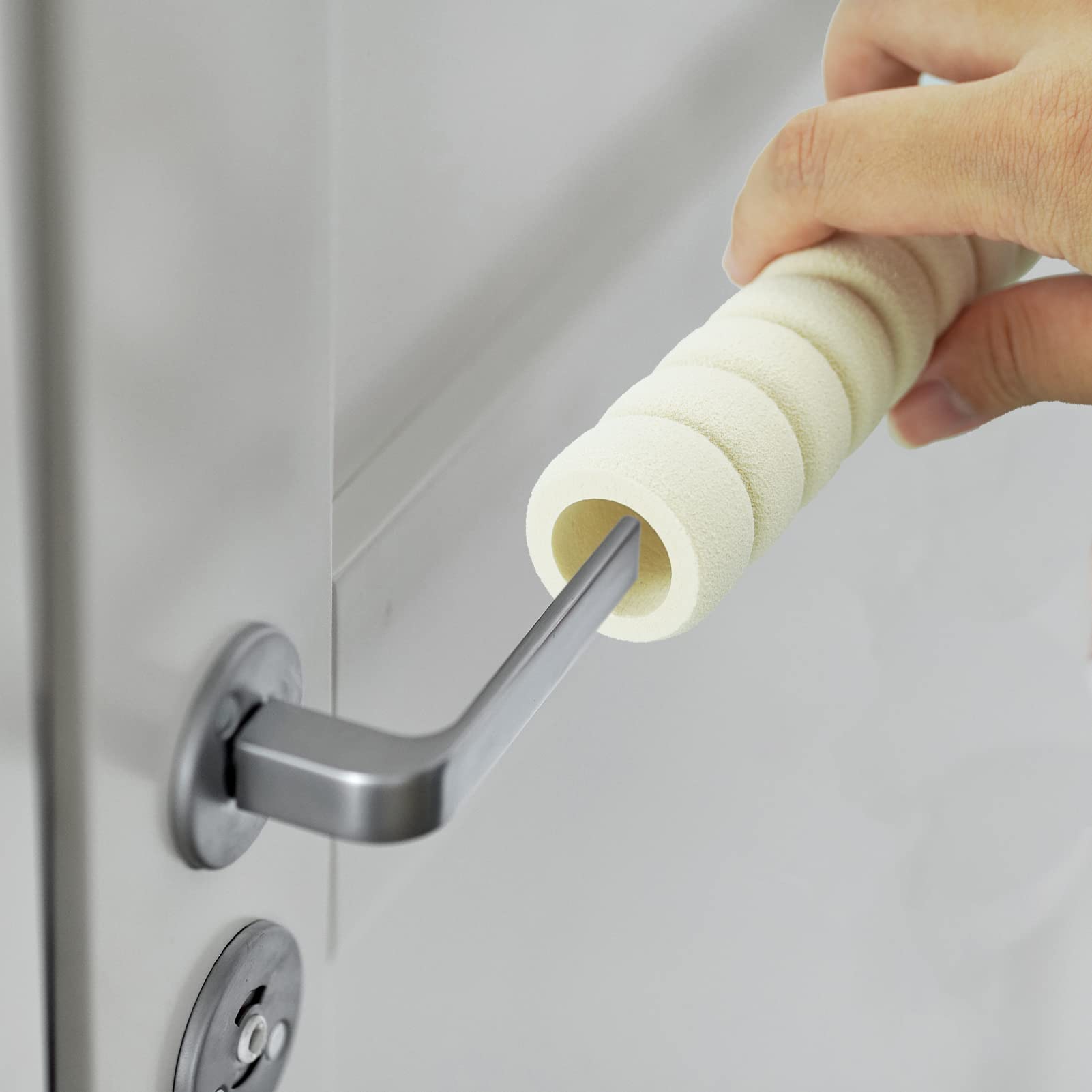 Protezioni Per Maniglie Porta - Confezione Da 2, Sicurezza Bambini, Anticollisione, Bianco - Foto 8