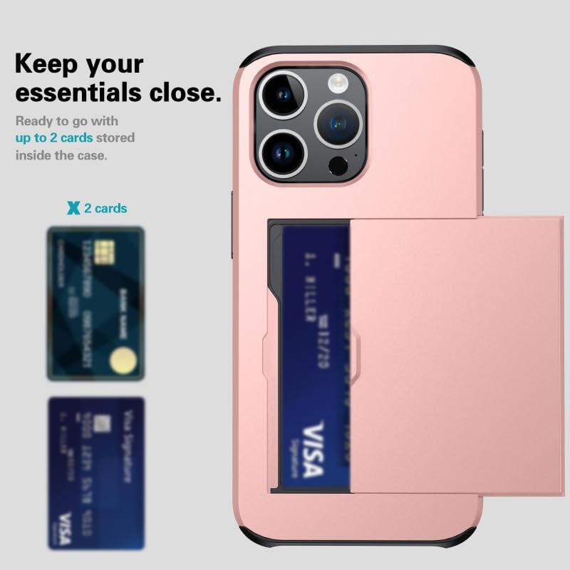 Cyan,16 Pro, Hülle Für iPhone 16 Pro Max/16 Pro/16 Plus/16, Versteckter Kartenschlitz Brieftasche Handytasche Ultradünnes Stoßfest Kratzfeste Handyhülle